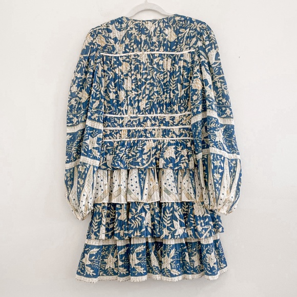 Ulla Johnson Nina Tiered Cotton Voile Mini Dress Lanai 4 - Picture 10 of 14